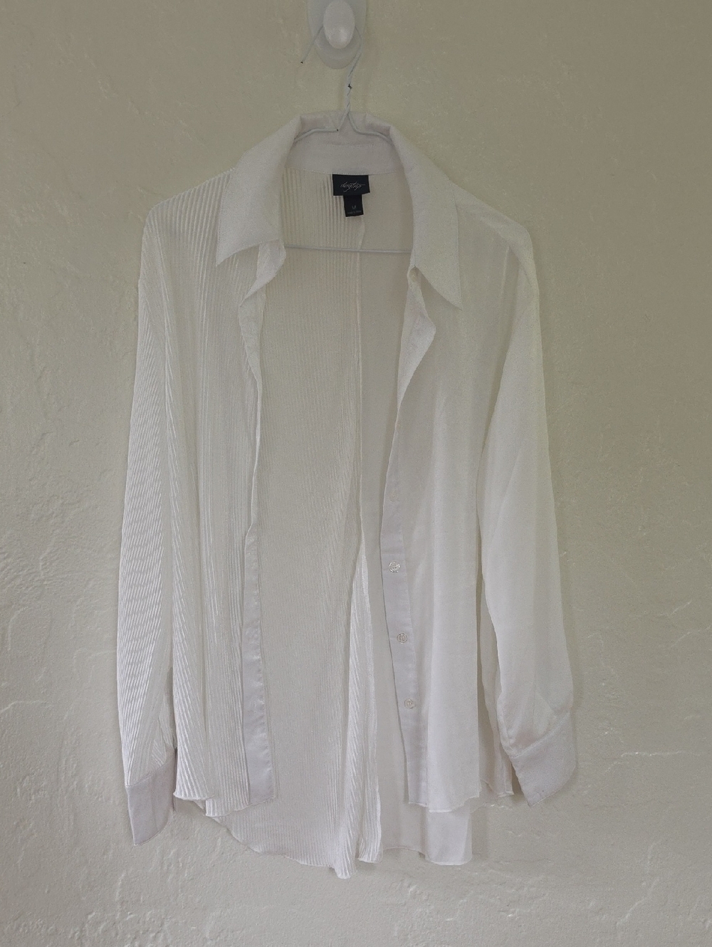 Daytrip White Casual Button-Down Shirt